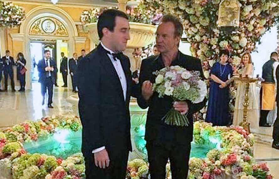 When Said married in 2016, Sting was among the performers at the opulent celebrations, which took place in London and Moscow.