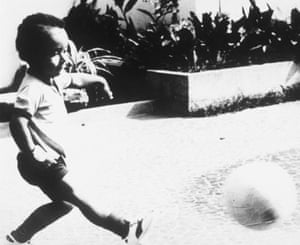 Pelé as a young boy