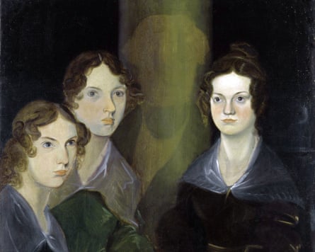 A details from a painting of Anne, Emily and Charlotte Brontë, by their brother, Branwell.
