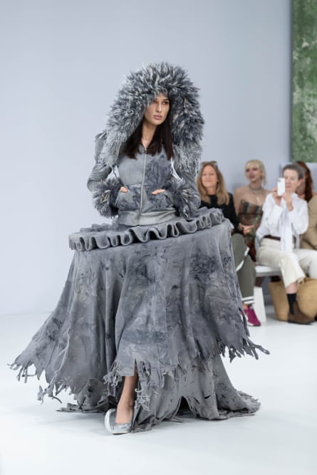 A model walks the runway wearing Luke Ruben during the show at Australian fashion week 2026