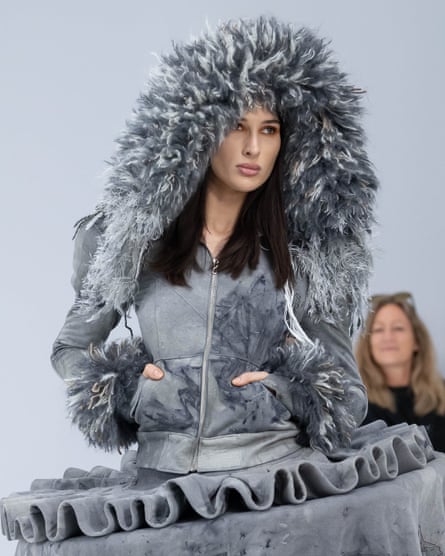 A model walks the runway wearing Luke Ruben during the show at Australian fashion week 2026