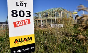 New residential properties in Kellyville, Sydney.