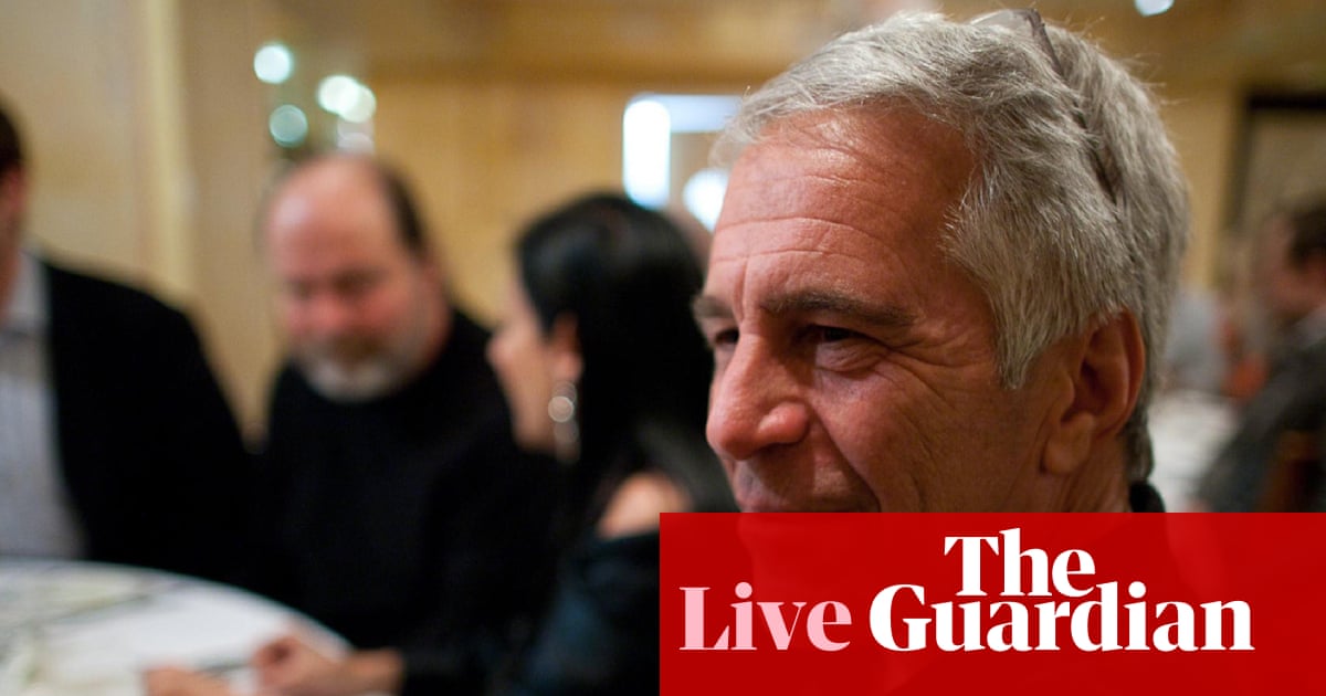 Democrats release more images from Jeffrey Epstein estate, including photos of writing on woman’s body – live