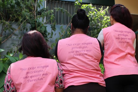 Sex worker rights defenders from Colectiva Venus in San Salvador