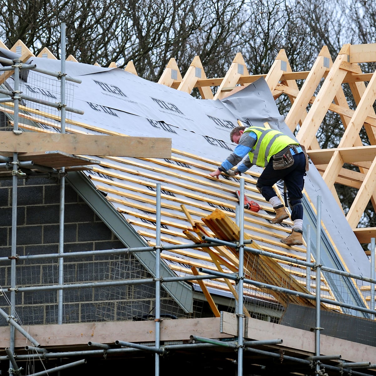 Uk Housebuilding Hits Seven Year High Housing Market The Guardian