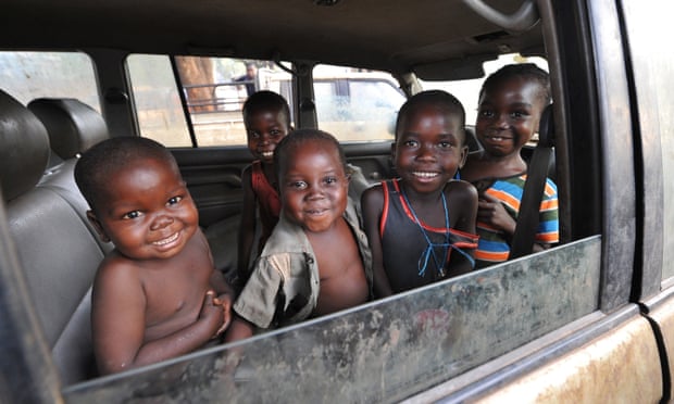 Children in a camp for internally displaced people at the Catholic church of Bossangoa, Central African Republic. 