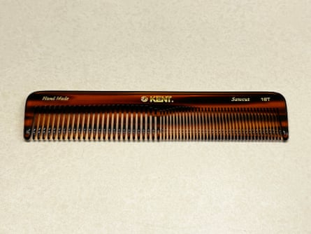 Kent 16T Tortoise Fine Tooth and Wide Tooth Comb