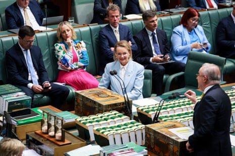 Sussan Ley and Anthony Albanese