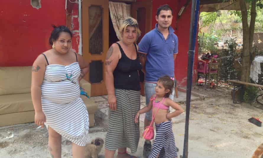 Humica with her son Dean and his wife and daughter.