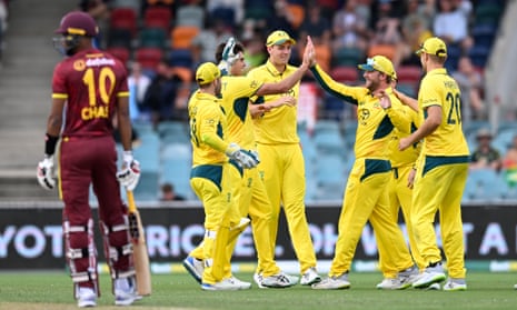 Australia seal series sweep of West Indies with record-breaking ODI  run-chase | Australia cricket team | The Guardian