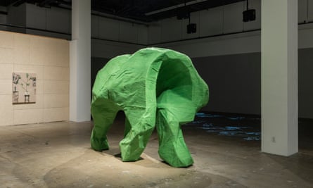 Another of Oum’s elephants – an animal she has been fascinated with since she learnt about the history of their arrival in South Korea.