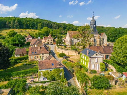 Normandy village in verdant countryside