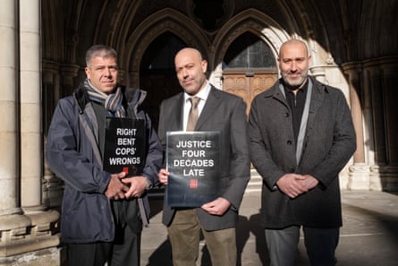 Saliah Mehmet’s sons (from left) Regu, Arda and Onur