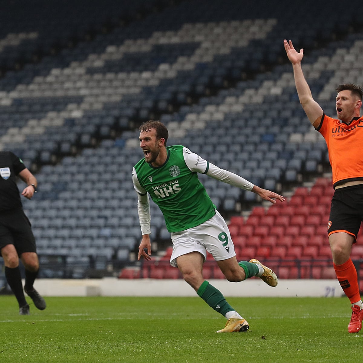pics Hibs V Dundee United Semi Final scottish cup