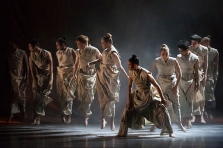 The National Youth Dance Company performing Khan’s Vertical Road at Sadler’s Wells.
