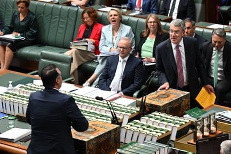 Michael Sukkar moves that Mark Dreyfus no longer be heard while speaking on antisemitism during question time on 10 February