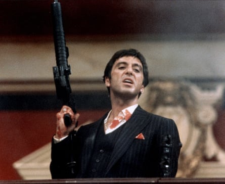 Al Pacino in Scarface, 1983.