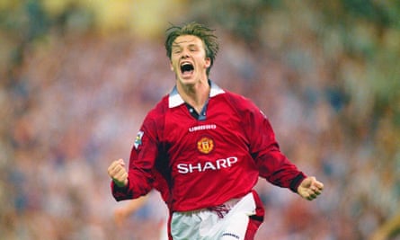 David Beckham in 1996.