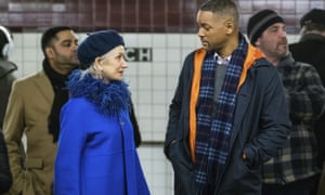 Kind of Blue: Will Smith and Helen Mirren in Collateral Beauty.