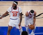 NBA finals 2026 Game 4: San Antonio Spurs 106-107 New York Knicks – as it happened Game 4 report: Knicks make remarkable comeback29-point turnaround is largest in NBA finals historyKnicks lead Spurs 3-1 in best-of-seven seriesThe call is overturned. I await an explanation.Spurs 5-2 Knicks, 10:55, 1st qtr: Definitely not what the Knicks wanted at the outset – a foul on Karl-Anthony Towns, the big man who battled Wemby to a standstill in the first two games of the series. DeAaron Fox hits both free throws. Continue reading...