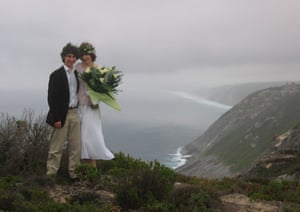 Brett & Susanne Coulstock on their wedding day in Feb 2008