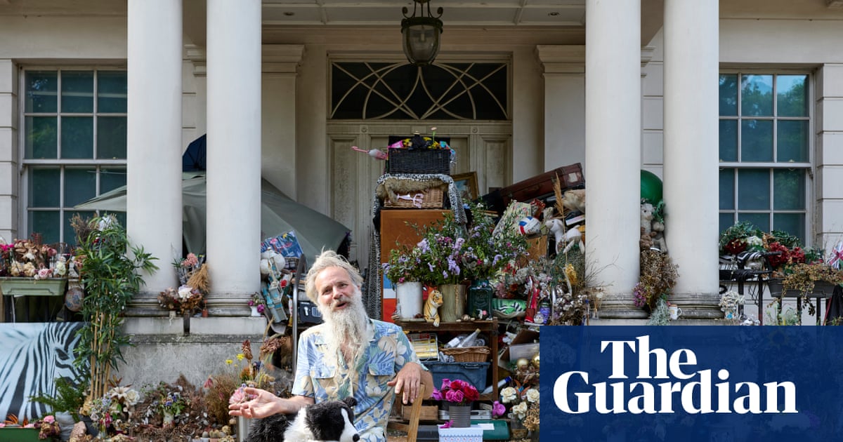 It was Britain’s most expensive house. Why is its only resident a homeless man who lives on the porch?