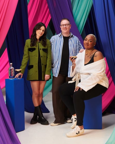 Venetia La Manna, Harry Lambert and Nyome Nicholas-Williams, with nearly a million Instagram followers between them, chose the preloved and ‘deadstock’ clothing for the Absolut Swap Shop.