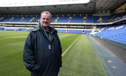 John Fennelly, Tottenham Hotspur historian pictured at White Hart Lane in April 2017.