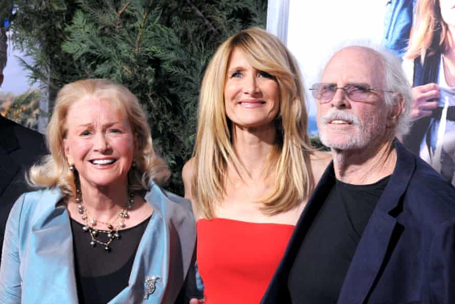 Laura Dern with her parents, Diane Ladd and Bruce Dern, in 2014
