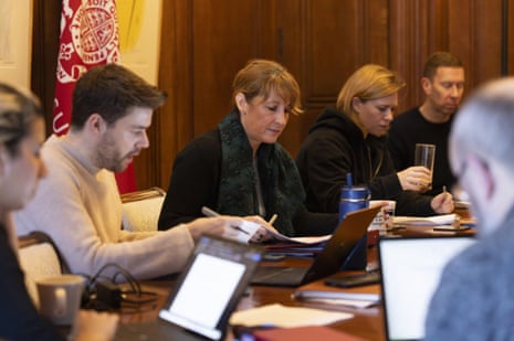 Rachel Reeves working on her budget speech with aides