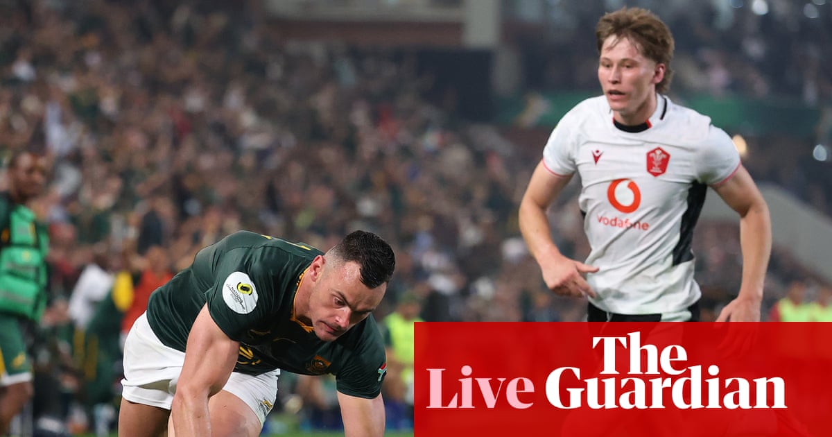 South Africa v Wales: Nations Championship Rugby – live