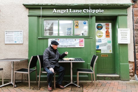 Angel Lane Chippie: ‘There are few things nicer than ambling hungry into a sweet, vinegar-scented chip shop’.