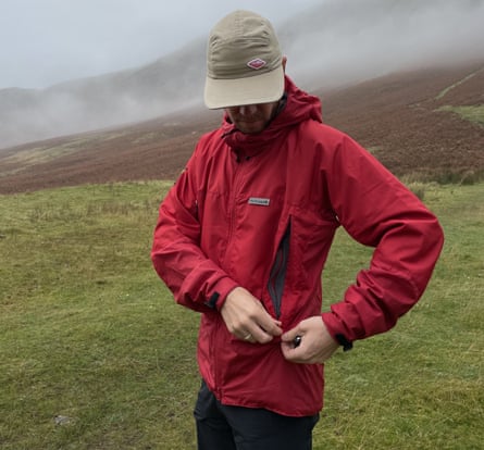 Paddy Maddison testing waterproof jackets