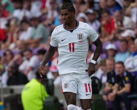 Marcus Rashford in England v Costa Rica