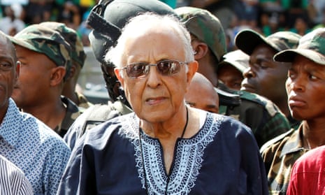 Ahmed Kathrada attends the ANC’s centenary celebration in Bloemfontein, South Africa, in January 2012.