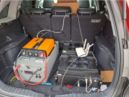 Text messaging equipment found in Ruichen Xiong’s car