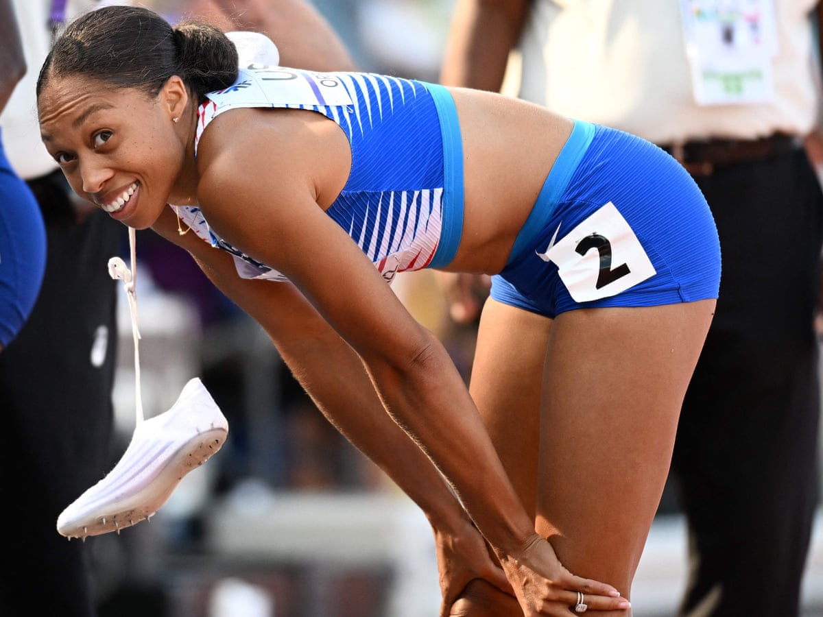 Allyson Felix goes from eating hot wings in retirement to searing