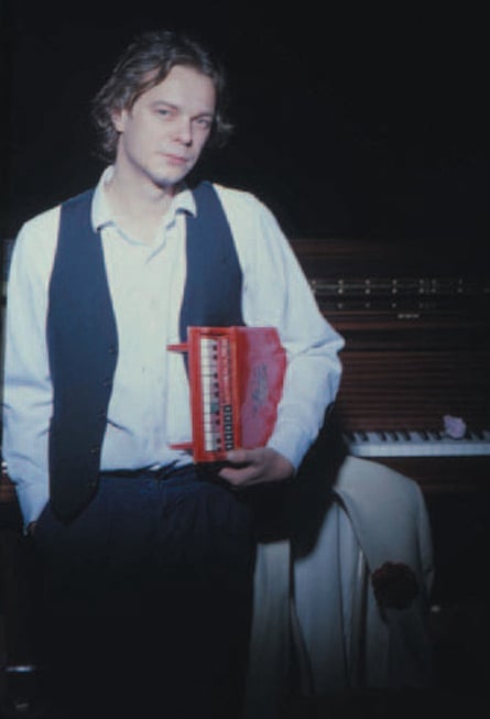 Prankster ... Vannier with one of his toy piano.