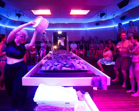 Hot ticket: UK’s first sauna theatre draws swimwear-clad audiences | Edinburgh festival 2026