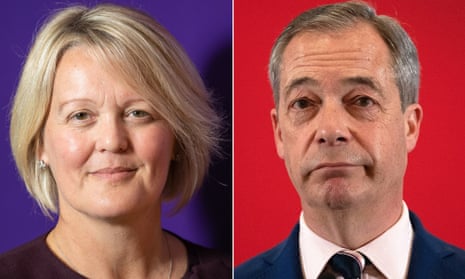 Alison Rose, ex-NatWest  chief, and Nigel Farage.