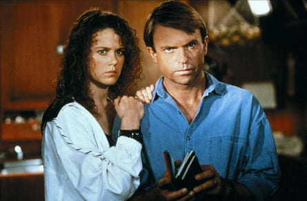 Neill with Nicole Kidman in Dead Calm, 1989 – his work in the film won him the Jurassic Park role.