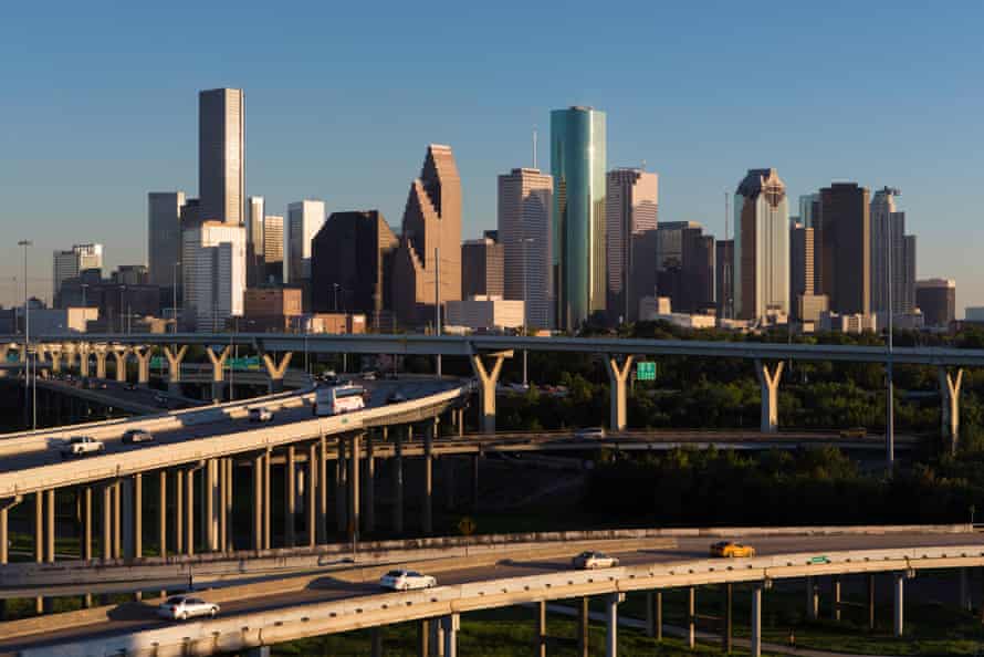 Road network in Houston, Texas.