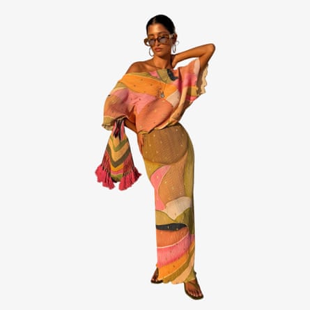 Never Fully Dressed Green Abstract Tilly Dress