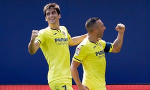 Gerard Moreno (left) is leading La Liga’s scoring charts.