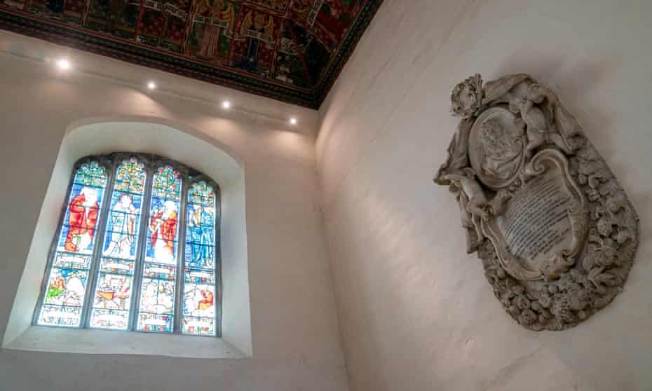 The memorial to Tobias Rustat in the chapel of Jesus College, Cambridge