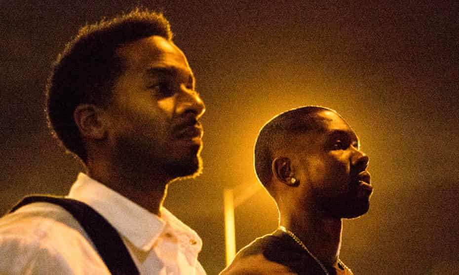 Andre Holland and Trevante Rhodes in Moonlight.