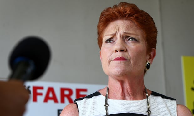  Pauline Hanson says couples should be forced to enter into prenuptial agreements outlining how they would deal with children and assets if a relationship broke down. Photograph: Lisa Maree Williams/Getty Images  