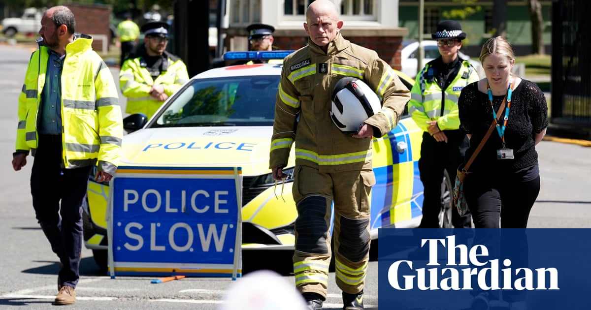 Two firefighters among three killed in blaze at former RAF base in Oxfordshire