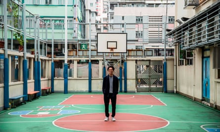 Primary school teacher Billy Yeung is recording video lessons for his students who have had their classes suspended due to the coronavirus in Hong Kong