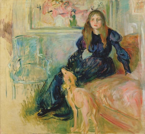Berthe Morisot, Julie Manet and Her Greyhound Laerte, 1893.